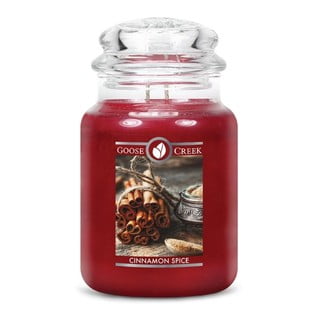 Lumânare parfumată în recipient de sticlă Goose Creek Cinnamon Spice, 150 ore de ardere