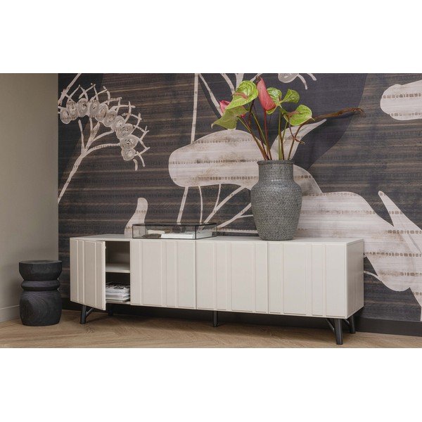Comodă TV crem din lemn de pin 181x56 cm Miller – WOOOD-image-4