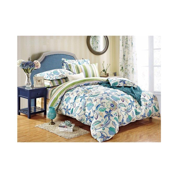 Lenjerie de pat din bumbac Decoking Floral 135 x 200 cm-image-1