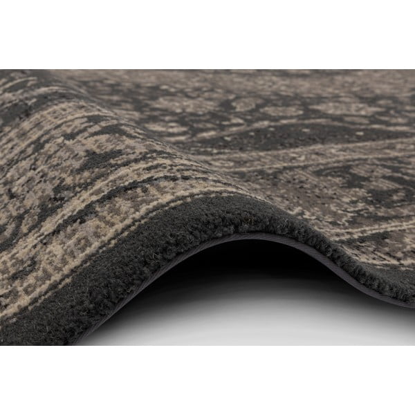 Covor gri închis din lână 100x180 cm Zana – Agnella-image-2