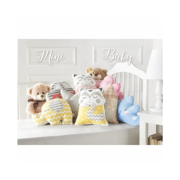 Pernă din amestec de bumbac pentru copii Mike & Co. NEW YORK Pillow Toy Big Cat, 29 x 29 cm, roșu-image-2