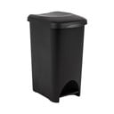 Coș cu pedală din plastic negru 40 l - Addis