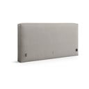 Tăblie de pat gri deschis tapițată 249x100 cm Olivia – Micadoni 