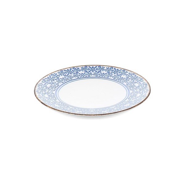 Farfurie albă/albastră din porțelan ø 25 cm Azul – BonBistro-image-2