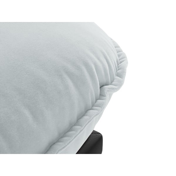 Șezlong gri deschis cu tapițerie din catifea (cu colț pe partea dreaptă) Auguste – Interieurs 86-image-1