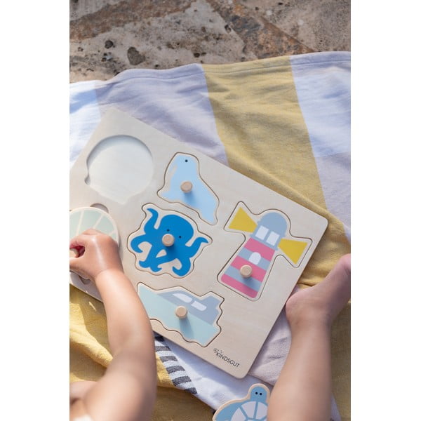 Puzzle (număr de piese 6) de inserat din lemn Ocean – Kindsgut-image-2