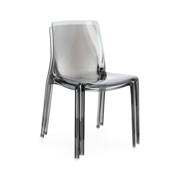 Scaun de dining gri din plastic Adele – Bizzotto-image-4