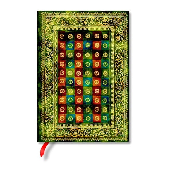 Caiet cu copertă tare Paperblanks Verde, 13 x 18 cm