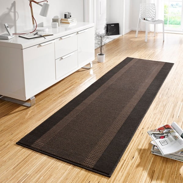 Covor tip traversă Hanse Home Basic, 80x200 cm, maro-image-1