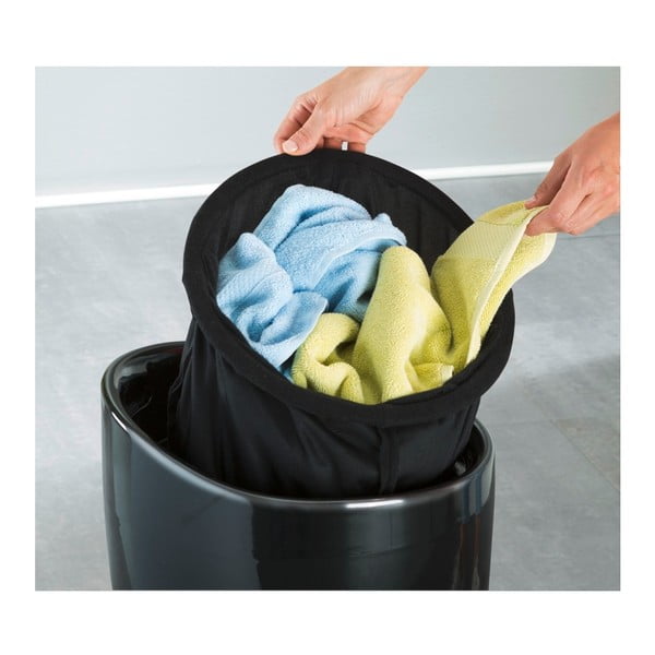 Coș de rufe /taburet Wenko Candy, 20 l, negru-image-3