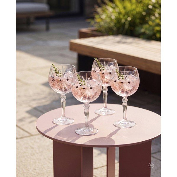 Set de pahare 4 buc. de gin 650 ml Melodia – Lyngby Glas-image-3