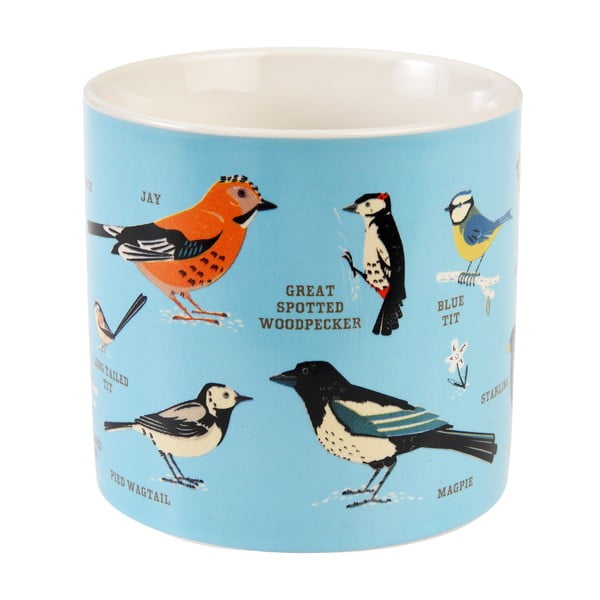 Cană albastră-crem din ceramică 350 ml Garden Birds – Rex London-image-3