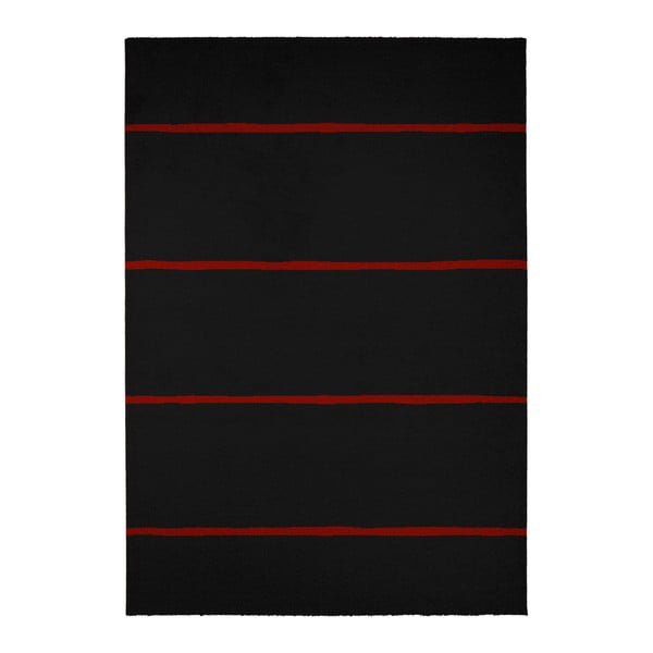 Covor Calista Rugs Madrid Lines, 60 x 110 cm, negru