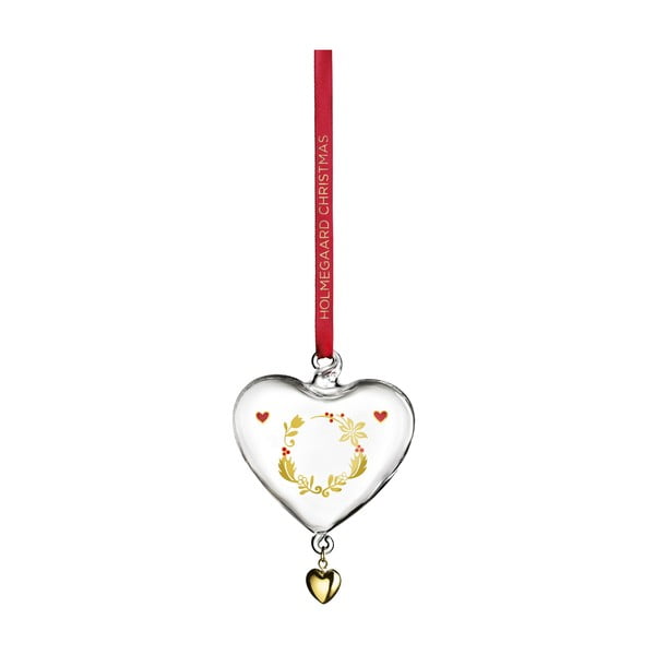 Ornament de Crăciun din sticlă Heart – Holmegaard