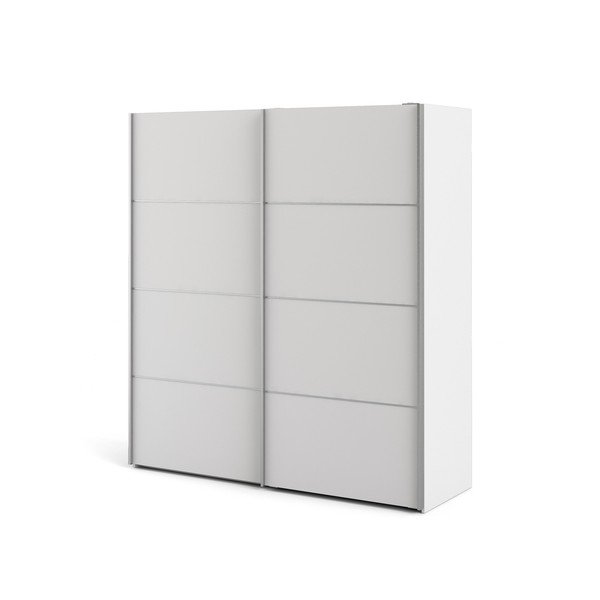 Șifonier cu uși glisante Tvilum Verona, 182x202 cm, alb-image-3