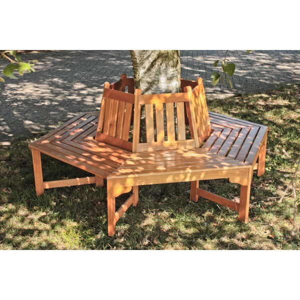 Bancă de grădină maro din lemn masiv Ontario – Garden Pleasure-image-1