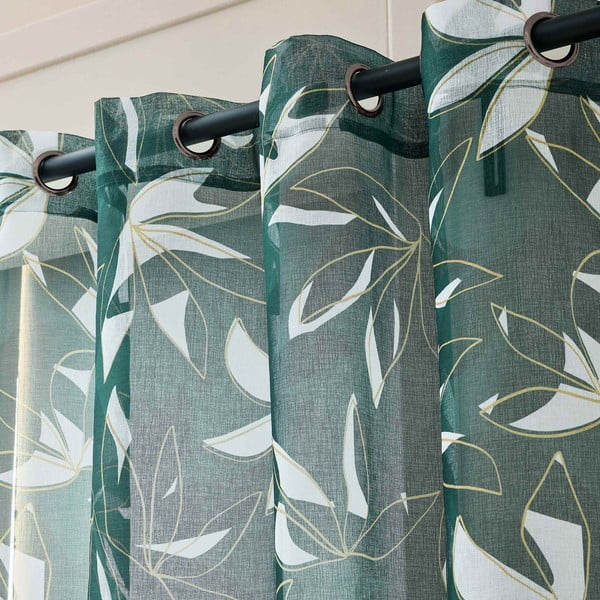 Perdea verde din voal 140x280 cm Elsa – douceur d'intérieur-image-2