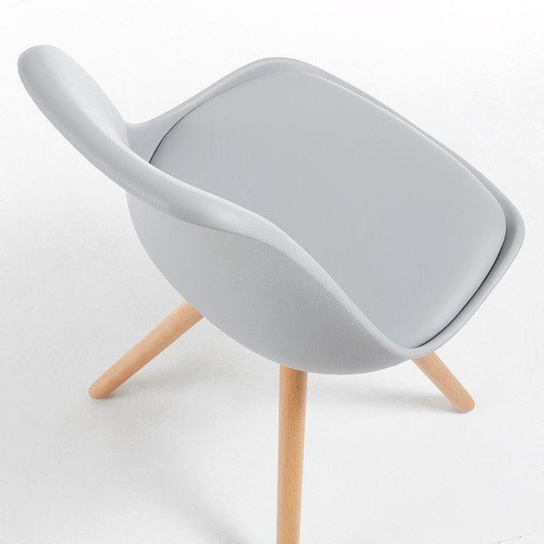 Set 4 scaune dining La Forma Lars, gri -image-2