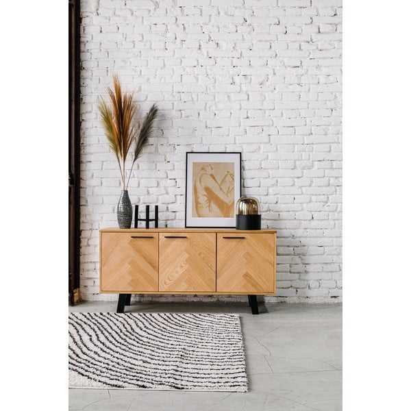 Comodă cu sertare din stejar Actona Brighton-image-1