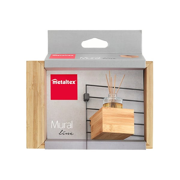Componentă - cutie de depozitare în culoare naturală din bambus 10x15 cm Mural – Metaltex-image-2