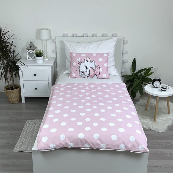 Lenjerie de pat pentru copii din bumbac pentru pătuț 100x135 cm Marie Cat – Jerry Fabrics-image-4