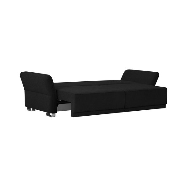 Canapea extensibilă cu spațiu de depozitare Windsor & Co Sofas Casiopeia, negru, 245 cm-image-4