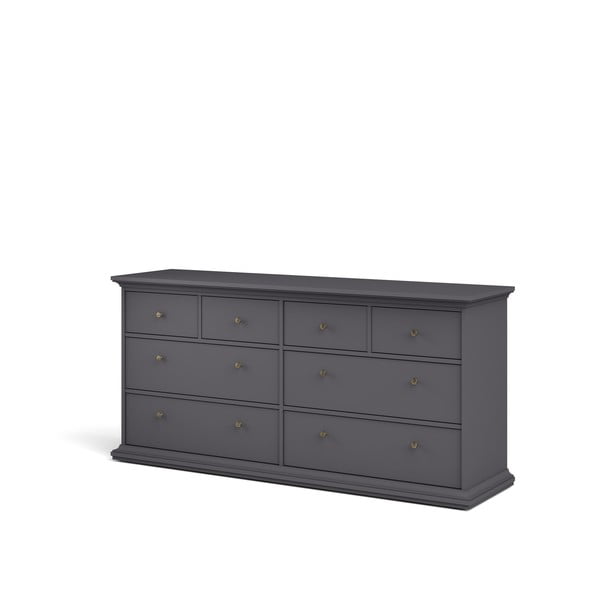 Comodă gri joasă 183x87 cm Paris – Tvilum-image-2