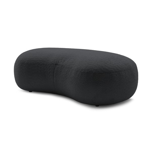 Puf din stofă bouclé gri închis Saint-Germain – Bobochic Paris-image-3