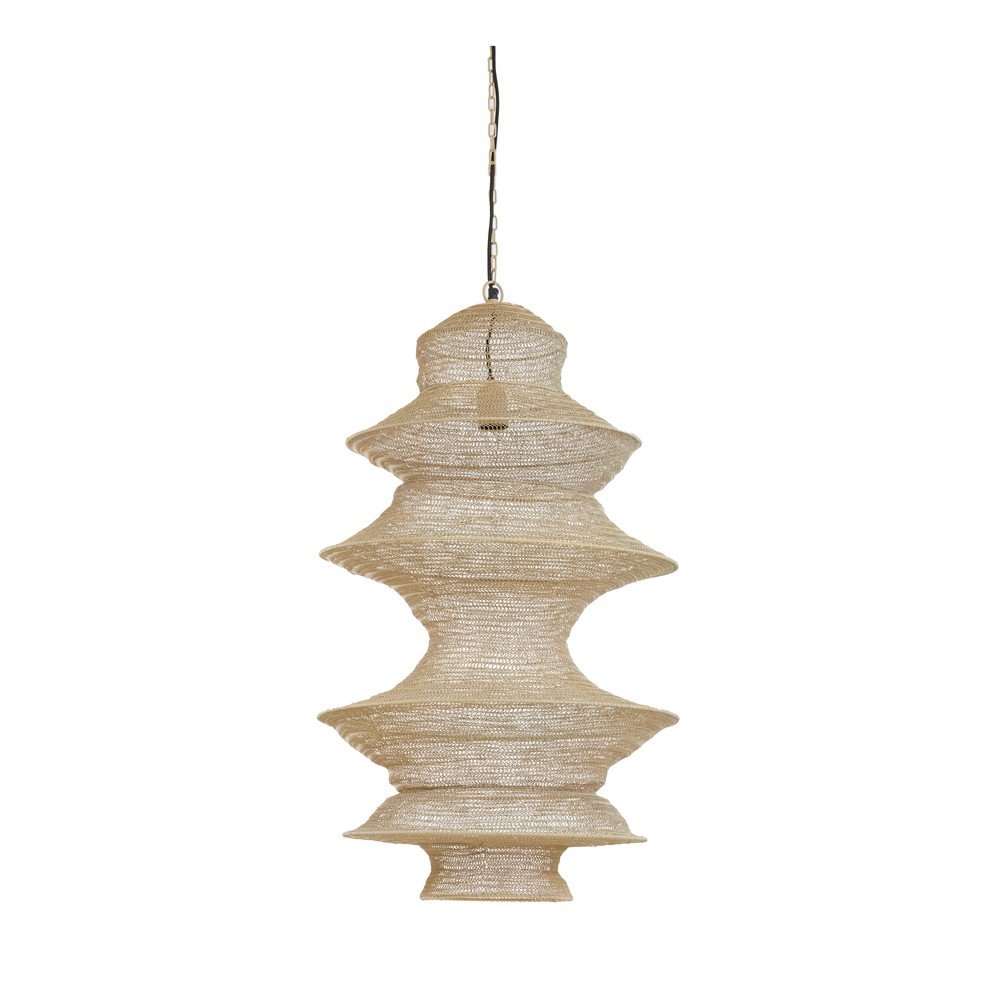 Lustră bej din metal Nakisha – Light &amp; Living