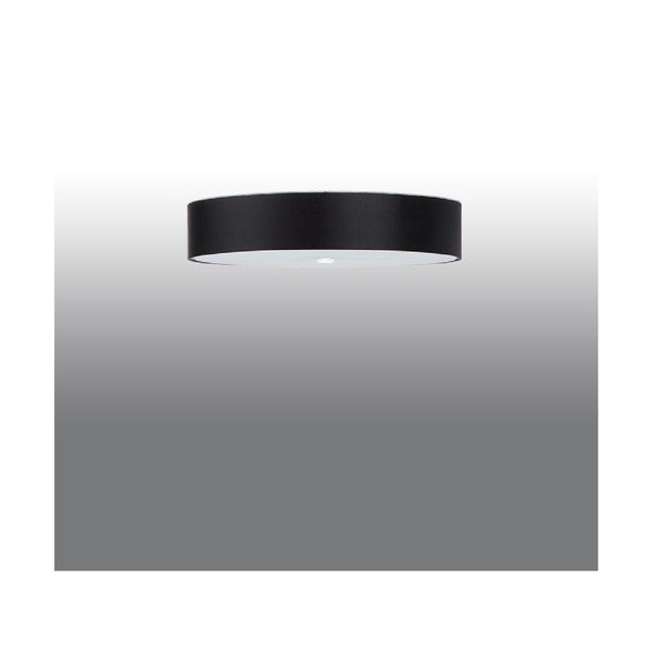 Plafonieră neagră cu abajur din sticlă ø 70 cm Herra - Sollux-image-1