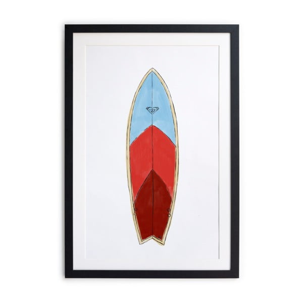Tablou/poster înrămat Really Nice Things Surf Board, 40 x 60 cm