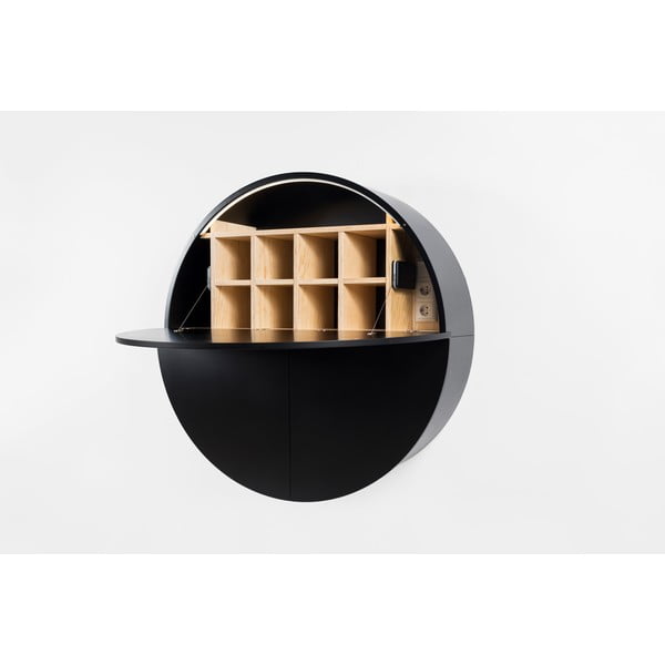 Masă multifuncțională de perete EMKO Pill, negru-image-1