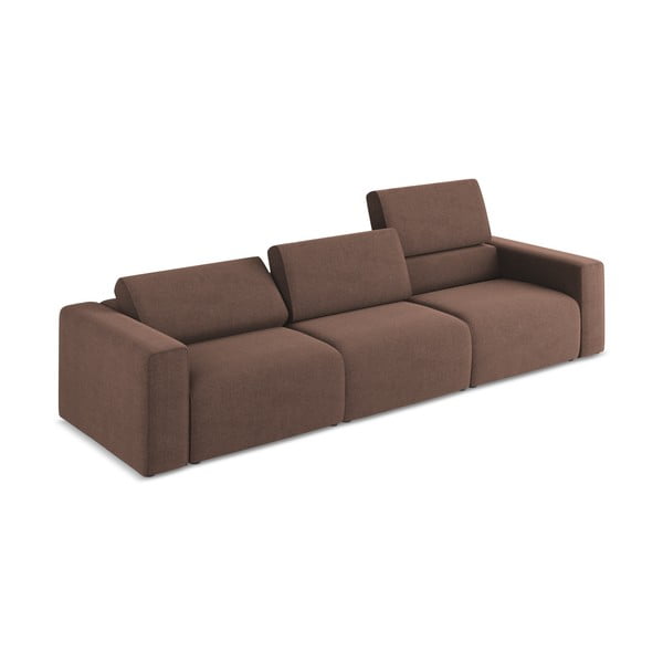 Canapea modulară roz 314 cm Kalea – Makamii-image-1