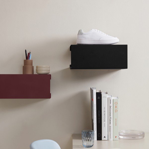 Raft burgundy etajat din oțel 35 cm – ReCollector-image-3