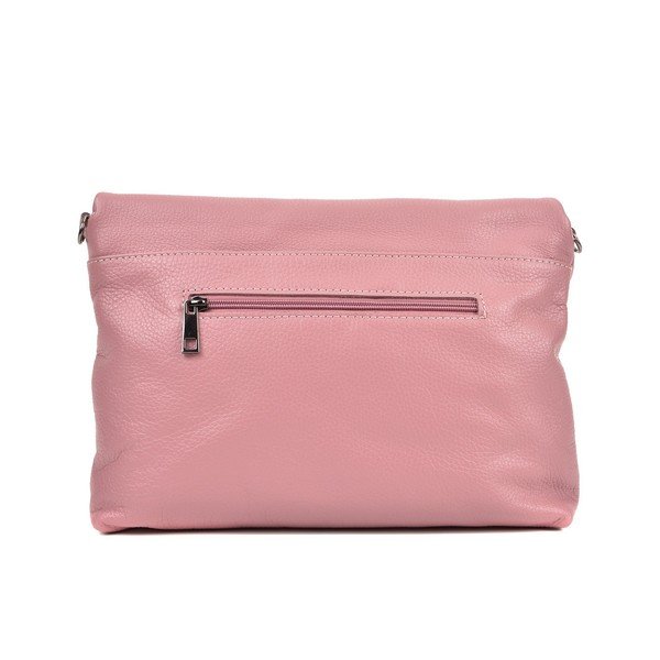 Geantă din piele crossbody Roberta M Elisa, roz-image-2