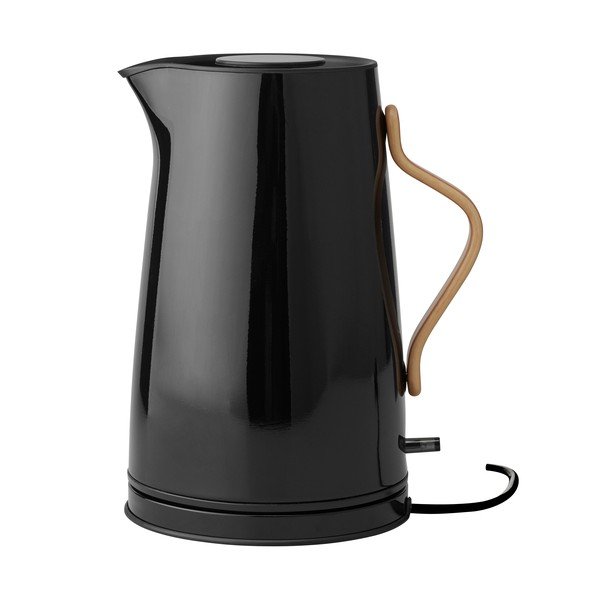 Ceainic electric negru din oțel inoxidabil 1,2 l Emma – Stelton