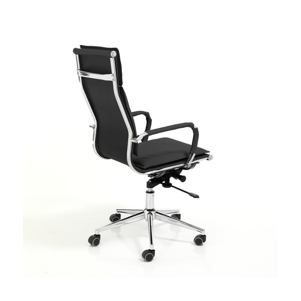 Scaun de birou negru din imitație de piele Premier – Tomasucci-image-2