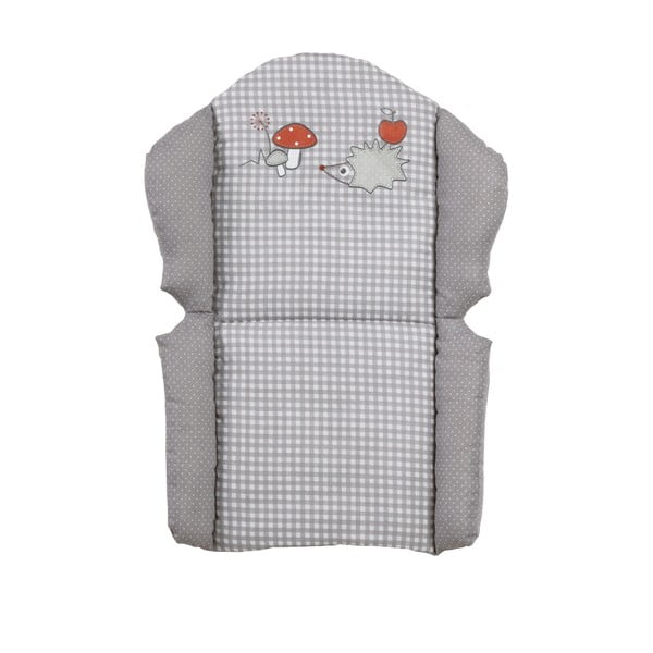 Pernă de scaun pentru copii gri Adam & Eule – Roba