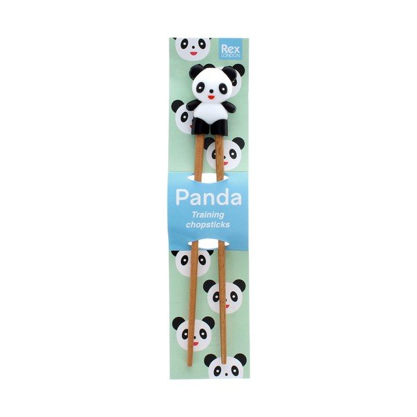 Bețișoare de antrenament pentru copii în culoare naturală din lemn Panda – Rex London-image-4