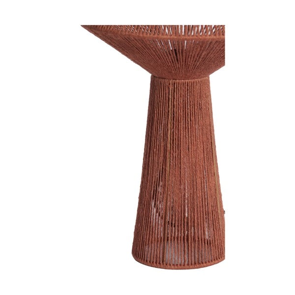 Veioză roșie cu abajur din iută (înălțime 47 cm) Fugia – Light & Living-image-3