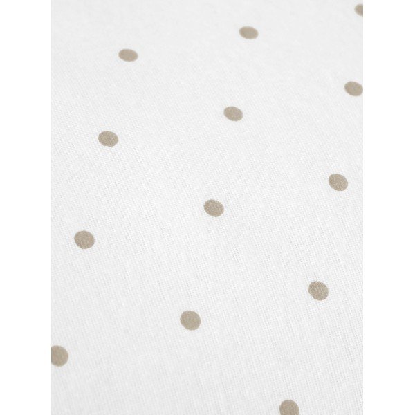 Lenjerie de pat din flanel Fovere Betty, 135 x 200 cm, alb-bej-image-1