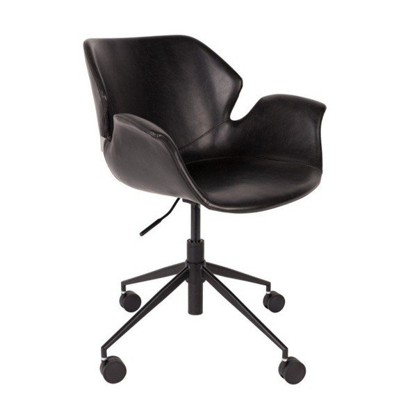 Scaun birou Zuiver Office Chair Nikki, negru
