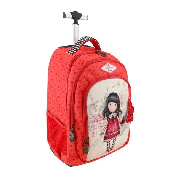 Ghiozdan Santoro London Time To Fly, roșu-image-1