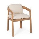 Scaun de grădină în culoare naturală din lemn masiv Pablo – Bizzotto