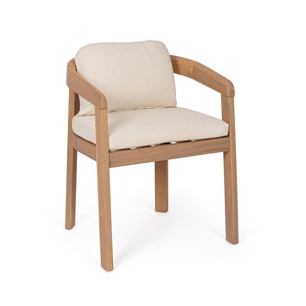 Scaun de grădină în culoare naturală din lemn masiv Pablo – Bizzotto