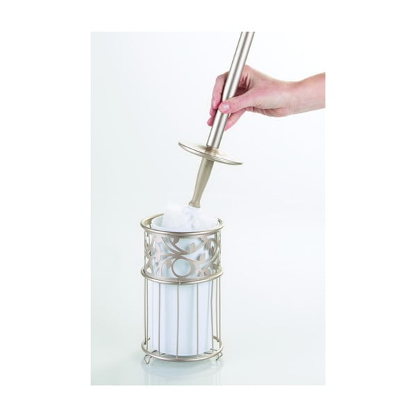 Suport metalic pentru hârtie igienică iDesign Vine, înălțime 41 cm-image-3