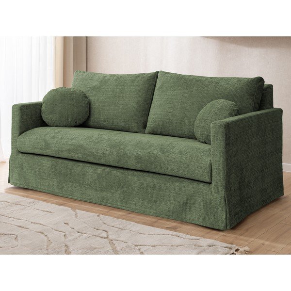 Canapea verde 195 cm Paphos – Ropez-image-1