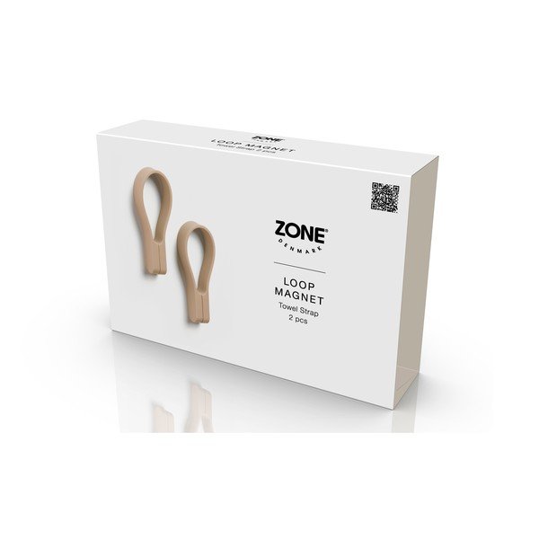 Set de clipsuri pentru prosoape bej 2 buc. autoadeziv Loop – Zone-image-3