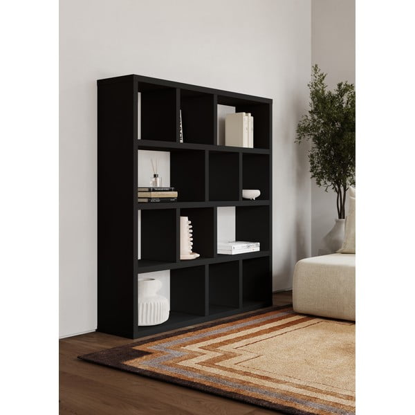 Bibliotecă neagră 150x159 cm Berlin – TemaHome-image-1