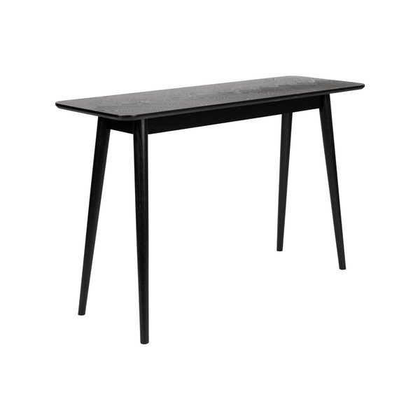 Masă consolă neagră 40x120 cm Fabio – White Label-image-2